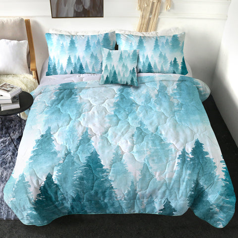 Image of 4 Pieces Foggy Mountain SWBD2394 Comforter Set