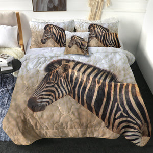4 Pieces Zebra SWBD2402 Comforter Set