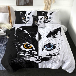 4 Pieces Half Cat SWBD2405 Comforter Set