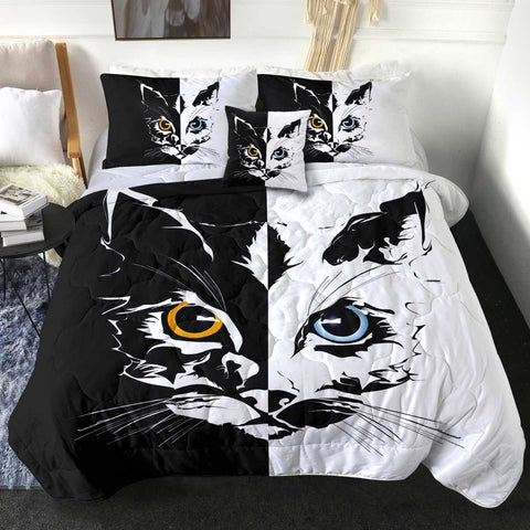 Image of 4 Pieces Half Cat SWBD2405 Comforter Set
