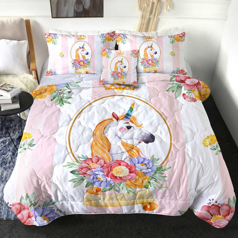 Image of 4 Pieces Unicorn SWBD2417 Comforter Set