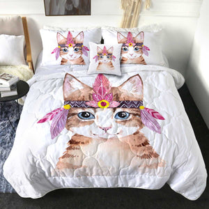 4 Pieces Tribal Kitty SWBD2419 Comforter Set