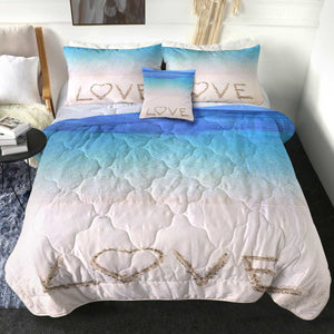 4 Pieces Love Sandbar SWBD2426 Comforter Set