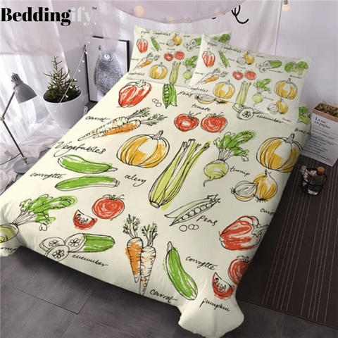 Image of Vegetables Fruits Bedding Set - Beddingify