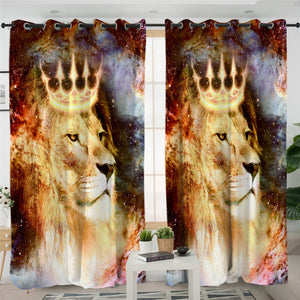 3D Lion King 2 Panel Curtains