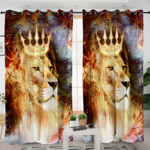 Image of 3D Lion King 2 Panel Curtains