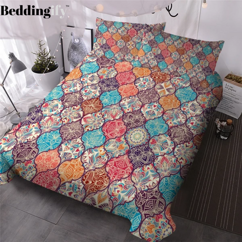 Image of Vintage Colorful Comforter Set - Beddingify