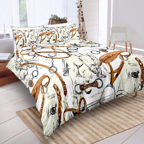 Image of Western Horse Bedding Set - Beddingify