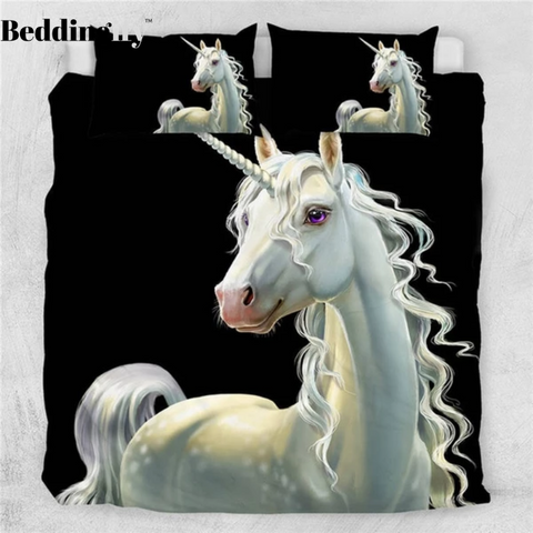 Image of White Unicorn Bedding Set - Beddingify