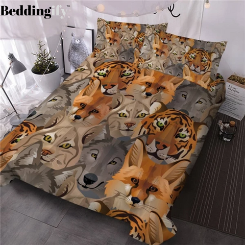 Image of Wild Animal Comforter Set - Beddingify